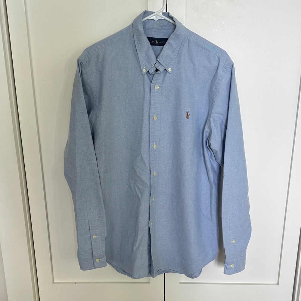 Polo by Ralph Lauren Men's Light Blue Casual Shirt